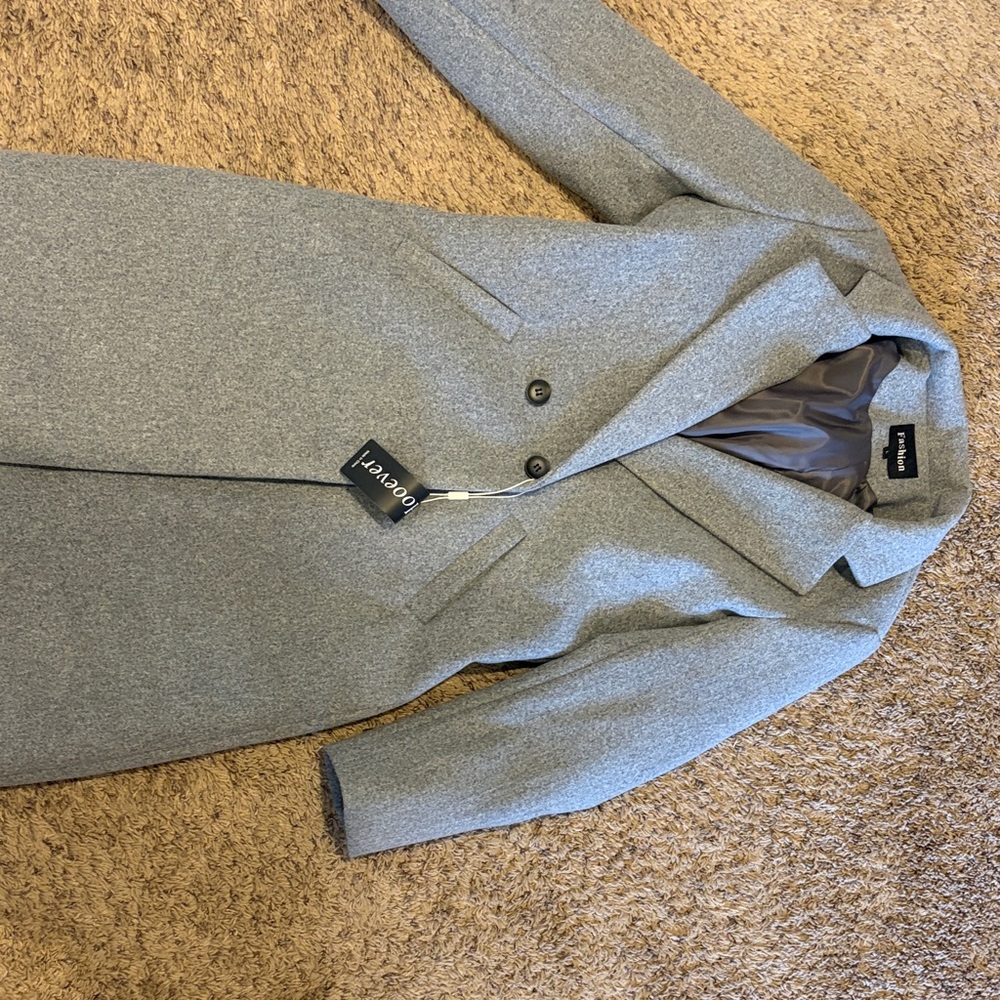 NWT Gray Wool Blend coat